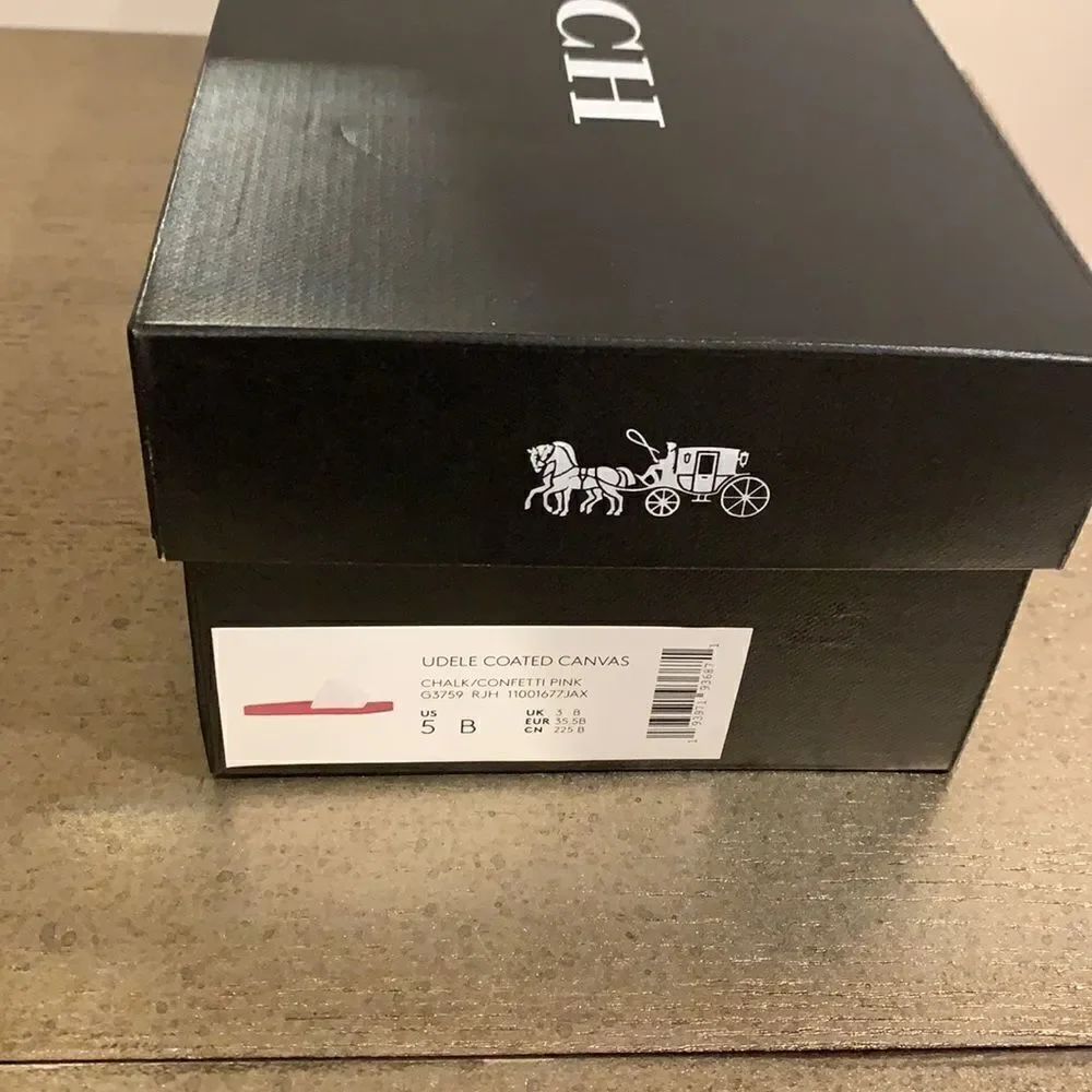 Coach shoe box and booklet